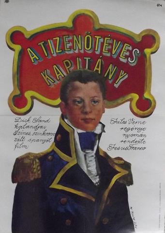 A tizenötéves kapitány moziplakát